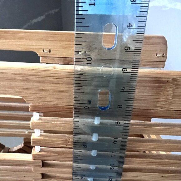 Rattan Bamboo Handbag Handmade Large Tote Bag Straw Beach Bags Beach Purse - Picture 7 of 9